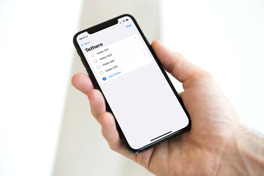 Visitor-Tethering-Phone-App